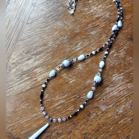 Handmade Blue Lace Agate Crystal Beaded Necklace!!!!! - Picture 4 of 8